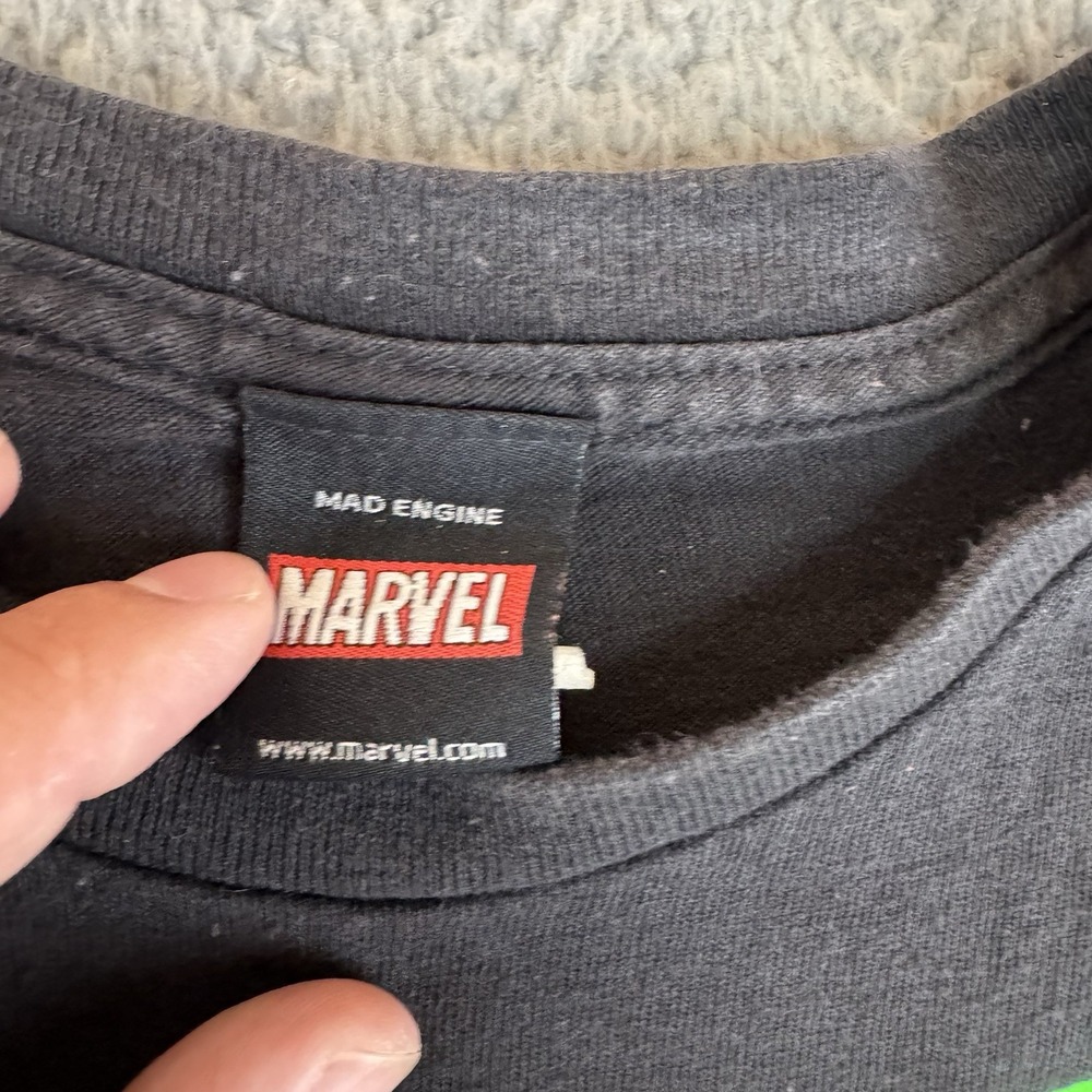 The Punisher Shirt Small Marvel Comics Green Mad Engine Green Short‎ Sleeve Y2K - Picture 4 of 10